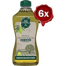 Nacario Doğal Zeytinyağlı Sıvı Sabun 1.5 Lt x 6