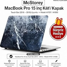 Nacario Mcstorey Macbook 15 Mermer Desenli Kılıf A1707 A1990 Uyumlu Baskılı Sert Kılıf Ince Hafif Koruy