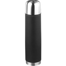 Nacario Double Wall Çeli̇k Termos Si̇yah 1lt