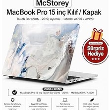 Nacario Mcstorey Macbook 15 Mermer Desenli Kılıf A1707 A1990 Uyumlu Baskılı Sert Kılıf Ince Hafif Koruy