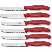 Nacario Victorinox 6 Adet Sofra Bıçağı - Mutfak Bıçağı - Küçük Ekmek Bıçağı Swiss Tırtıklı - Isviçr