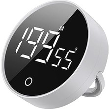 Nacario Rt-1 Mıknatıslı Rotary Zamanlayıcı 0-199 Ileri Geri Sayım Kronometre, Ayaklı Stand, LED Ekran, Usb-