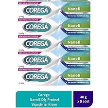 Nacario Corega Süper Protez Yapıştırıcı Krem 40 gr X5 Adet