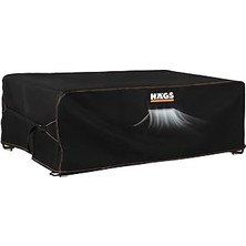 Nacario Haegs Bahçe Mobilyası Örtüsü, 300-200-90CM, Ağır Hizmet Oxford Kumaş, Su Geçirmez, Dış Mekan Verand