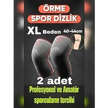Nacario Xl Beden 2 Li Set 3D Örme Sporcu Dizlik – Azaltıcı, Diz Koruyucu Nefes Alabilir, Kompresyon De