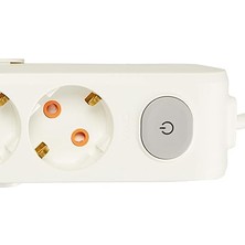 Nacario Multi-Let 3lü Anahtar-Topraklı Kablolu Ç.k 2m Priz