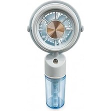 Nacario Mini El Tipi Fan Su Buharlı Serinletici Fan, USB Type-C Şarjlı, 3 Kademeli Hız Ayarlı, Taşınabilir