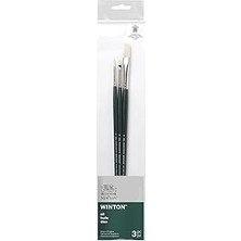 Nacario Winsor & Newton Winton Fırçası, Uzun Saplı, 3'lü Paket, #2