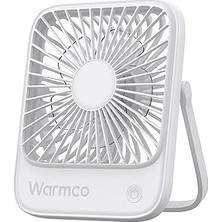 Nacario Warmco D1 Masaüstü Vantilatör USB Type-C Bağlantılı Taşınabilir Ince Soğutucu Fan (Beyaz)