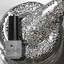 Nacario Momo Professional Kalıcı Oje G001 Yoğun Gümüş Simli 4 ml