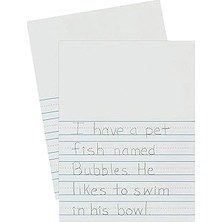 Nacario (7/8" Ruled, 500 Sheets, Story Ruled Newsprint) - Pacon PAC2656 Picture Story Ruled Newsprint Ream,
