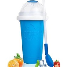 Nacario Slushy Maker Cup Frozen Magic: Tik Tok Smoothies Soğutma Bardağı, Çift Katmanlı Silika Bardak, Kend