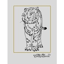 Nacario Sketchbook: African Wildlife Sketch, Large 8.5" x 11", 110 Pages, Perfect For Everyone, Crayons, Pe