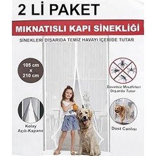 Nacario Aksu Beyaz Mıknatıslı Kapı Sinekliği 105X210CM (2'li̇ Paket)