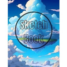 Nacario Sketch Book Heaven: Heavenly Sky City View Cover Page Sketchbook Blank Paper Pad 8.5