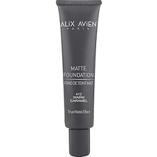 Nacario Alix Avien Uzun Süre Kalıcı Doğal Mat Bitişli E Vitamini Içeren Mat Fondöten- Matte Foundation 412