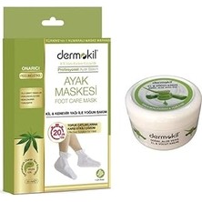 Nacario Dermokil Yoğun Bakım Ayak Maskesi 35 ml + Aloe Vera Özü El Yüz Kremi 220 ml Set