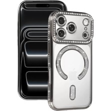 Toyigoo Mey Ithalat®   iPhone 17 Pro Max Joke Simli Magneticsafe Kılıf - Gümüş TYGRSYT9573