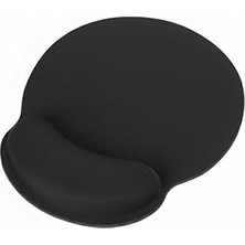 Nacario Comfipad Bilek Destekli Konfor Kaymaz Ergonomik Mouse Pad Siyah Siyah
