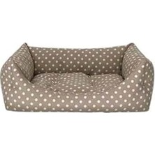 Nacario Pet Uniform Bej Puantiyeli Yatağı S 50X60CM