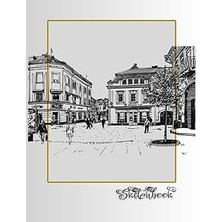 Nacario Sketchbook: City Scene, Large 8.5" x 11", 110 Pages, Perfect For Everyone, Crayons, Pencils, Drawin