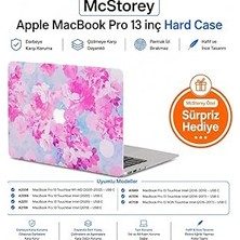 Nacario Mcstorey Macbook 13 Kılıf A1706 A1708 A1989 A2159 A2251 A2289 A2338 M1 M2 Uyumlu Çiçek Desenli
