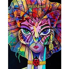 Nacario Abstract Sketchbook: A Glitz Lady With Dazzling Butterfly Eyes, A Gorgeous Ladybug Choker & A S