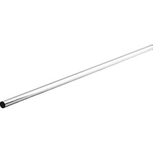 Nacario Alüminyum Metal Oklava Tekli 74 cm Mutfak Börek Hamur Yufka Açma Silindir Yuvarlak Krom Renk