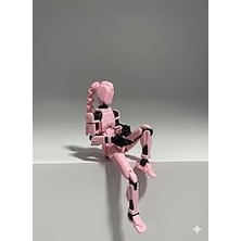 Nacario Female Dummy 13 Saçlı Pembe Robot Figür – Eklemli Koleksiyon Aksiyon Modeli
