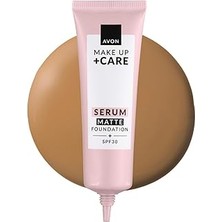Nacario Avon Make Up + Care 3ü 1 Arada Mat Fondöten 30 Ml. 355G Light Caramel