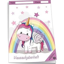 Nacario Trötsch Verlag 201943N - Hausaufgabenheft Din A5 Für Die Grundschule, Einhorn, 96 Seiten, Mit Extra