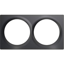 Nacario Fibaro Walli Double Cover Plate/walli Cihazları Için Yüksek Kaliteli Çift Kapak Plakası, Antrasit,