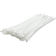 Nacario SGS4509 Beyaz Kablo Bağı, 3.6X300MM, 100 Adet
