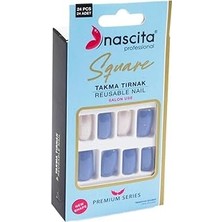 Nacario 24'lü Square Renkli Takma Tırnak - 161