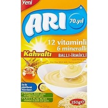 Nacario Ari Mama 12 Vitaminli 6 Mineralli Sütlü Ballı Irmikli PIRINÇLI,250 gr