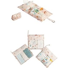 Nacario Meleni Baby 4'lü Yeni Doğan Hastane Organizer Set - Bebek Alt Bakım Çantası - Fermuarlı Şeffaf Vali
