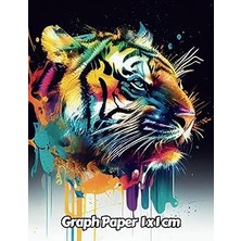 Nacario Abstract Tiger Graph Paper 1x1 Cm: 1cm Squared Grid Paper | Gift For People Who Love Cats, Wildlife