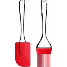 Nacario Easyso Silikon Spatula Seti 2ın1 // Isıya Dayanıklı & Bpa Içermez // 2 Parça Yapışmaz, Pişirme, Kar