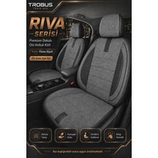 Trobus Hyundai IX35 2010-2015 Uyumlu Riva Serisi Füme Siyah Ortopedik Koltuk Kılıfı