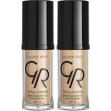 Nacario Total Cover 2si1 Arada Kapatıcı Fondöten No: 05 Cool Sand - 30 ml (2 Paketi)