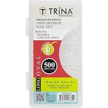 Nacario Trina Takma Tırnak 500 ‘lü Kutulu (Long Oval) - 16