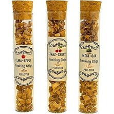 Nacario Perlotus Meşe Elma Kiraz Ağacı Viski Tütsüleme Talaşı 5 gr x 3 Adet Camtüpte