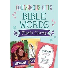 Nacario Courageous Girls Bible Words Flash Cards
