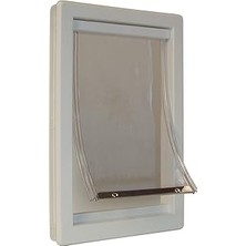 Nacario Perfect Pet Kapısı, Teleskopik Çerçeveli, Yumuşak, 17,8 x 28,6 Cm, Boyut M