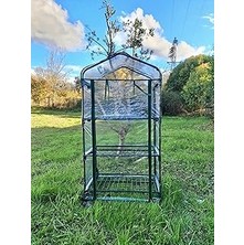 Nacario Gardener 16030 3 Katlı Tekerlekli Portatif Şeffaf Bahçe Serası - 69CM x 49CM x 127CM