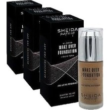 Nacario Sheida Sıvı Fondöten 40 ml No:90 (3 Paketi)
