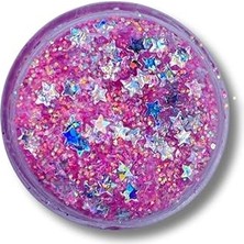 Nacario Jel Formlu Parlak Glitter - Iridescent Pink, GLITTERMZ1015