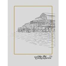 Nacario Sketchbook: River Scene, Large 8.5" x 11", 110 Pages, Perfect For Everyone, Crayons, Pencils, Drawi