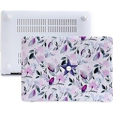 Nacario Mcstorey Macbook Air M1 Kılıfı A2337 A2179 A1932 Uyumlu 13.3 Inç Çiçek Desenli Hard Case Sert Kapak