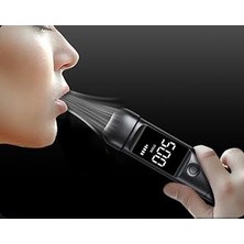 Nacario Dijital Alkolmetre, LCD Ekranlı, Type-C Şarjlı, Sesli Işıklı Uyarı Sistemi, Taşınabilir Alkol Te